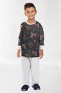 Pijama infantil inverno familia esquilo