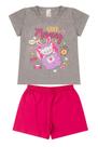 Pijama Infantil Juvenil Menina Verão em Meia Malha