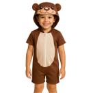Pijama Infantil Macacão Kigurumi Fantasia Urso Curto