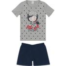 Pijama Infantil Manga Curta Menina 4 ao 8 Malwee Ref. 83332