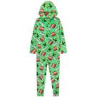 Pijama Infantil Masculino com Capuz em Fleece Minecraft