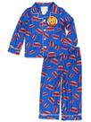 Pijama Infantil Masculino Daniel Tiger 3T Estilo Casaco de Flanela Azul