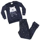 Pijama Infantil Masculino Danka Urso Plush Marinho - 1314