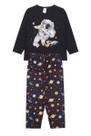 Pijama Infantil Masculino Inverno Astronauta - Hey Kids Preto