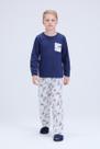 Pijama Infantil Masculino Inverno Bolsinho Estampado