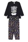 Pijama Infantil Masculino Inverno Esqueleto- Hey Kids Preto Pijama Infantil Masculino Inverno Esqueleto- Hey Kids Preto