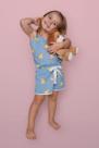 Pijama Infantil Menina Alça Curto Borboletas