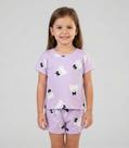 Pijama Infantil Menina Blusa E Short Select Roxo