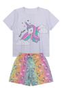 Pijama Infantil Menina Branco -Alemara