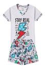 Pijama Infantil Menina Brilha No Escuro Unicórnio Tam 1 Ao 8