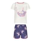 Pijama Infantil Menina Camiseta/Short Lua Roxa Alakazoo Pijama Infantil Menina Camiseta/Short Lua Roxa Alakazoo