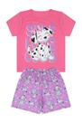 Pijama Infantil Menina Dalmata Chiclete - Alemara