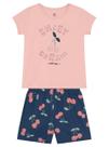 Pijama Infantil Menina de Cereja que Brilha no Escuro Brandili Pijama Infantil Menina de Cereja que Brilha no Escuro Brandili