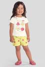 Pijama infantil menina de frutinhas brilha no escuro Brandili Pijama infantil menina de frutinhas brilha no escuro Brandili
