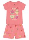 Pijama Infantil Menina de Frutinhas que Brilha no Escuro Brandili Pijama Infantil Menina de Frutinhas que Brilha no Escuro Brandili
