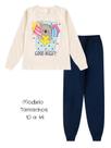 Pijama Infantil Menina Inverno em Meia Malha Blusa Manga Longa e Calça Roupa de Dormir Pijama Infantil Menina Inverno em Meia Malha Blusa Manga Longa e Calça Roupa de Dormir
