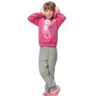 Pijama infantil menina inverno moletim blusa calça malwee
