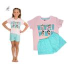 Pijama Infantil Menina Mulher Maravilha Algodão 4939
