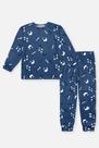 Pijama Infantil Menino Dinossauro Azul Divertto