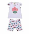 Pijama Infantil Short + Camiseta Cupcake Pingo Lelê 75039