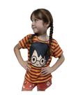 Pijama Infantil Unisses Harry Potter Em Malha Suede Cores Grifinória