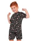 Pijama Infantil Verão Carinhas Brilha no Escuro 2 peças - Fakini