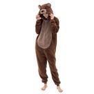 Pijama INT&TDR FANTASY Bear, macacão Sherpa com zíper Pijama INT&TDR FANTASY Bear, macacão Sherpa com zíper
