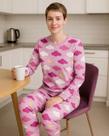 Pijama Inverno Suede Pijaminha Manga Longa Estampas Variadas