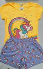 Pijama Juvenil Feminino Unicornio Forfun Cor:AmareloTamanho:14