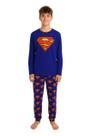 Pijama Juvenil Masculino Personagem Manga Longa Calça Cumprida Quentinho Macio Inverno Frio