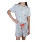 Pijama Juvenil Menina Alakazoo Curto Cupcake Cinza - 35351