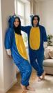 Pijama Kigurumi Sonic Peluciado Macacão com Capuz Manga Longa Unissex Tamanho:G 1,63-1,73