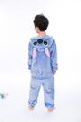 Pijama Kigurumi Stitch Infantil Macacão Unissex Cosplay