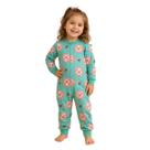Pijama Kyly Bichinho Manga Longa Verde Água Pijama Kyly Bichinho Manga Longa Verde Água