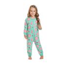 Pijama Kyly Bichinho Manga Longa Verde Água Pijama Kyly Bichinho Manga Longa Verde Água