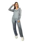Pijama Lana Cinza Pijama Lana Cinza