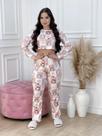 Pijama Longo Cropped Manga longa Snoop Quadrado