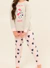 Pijama Longo Daisy Days 24.38.0024 Infantil Snooze Corações Algodão T. 04/08