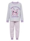 Pijama Longo Disney 24.42.0008 Infantil Listrado Angel Naps Meia Malha T. 04/08