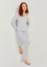 Pijama Longo Feminino Com Botões