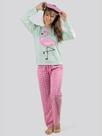 Pijama Longo Flamingo Adulto Com Tapa Olho Moda De Dormir RLC Modas