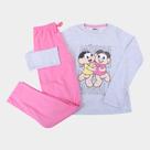 Pijama Longo Infantil Evanilda Turma da Mônica Magali Feminino
