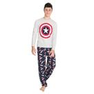 Pijama Longo Juvenil Capitão América Avengers - Marvel 28.05.0022
