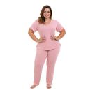 Pijama Longo Liganete Rose Sepie 1052-PL Plus Size Pijama Longo Liganete Rose Sepie 1052-PL Plus Size