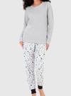 Pijama Longo Malwee 1000126835 Feminino Estampado Algodão T. P/XGG