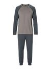 Pijama Longo Malwee 1000134306 Masculino Raglan Meia Malha Algodão T. P/GG