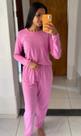 Pijama longo manga longa Liso Pijama longo manga longa Liso