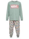 Pijama Longo Marvel 27.05.0119 Infantil Marvel Head Algodão T. 04/08