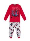 Pijama Longo Marvel 27.27.0008 Infantil Spider Meia Malha Algodão T. 04/08