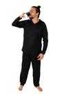 Pijama Longo Poliéster Leve Blusa Manga Comprida Inverno Pijama Longo Poliéster Leve Blusa Manga Comprida Inverno